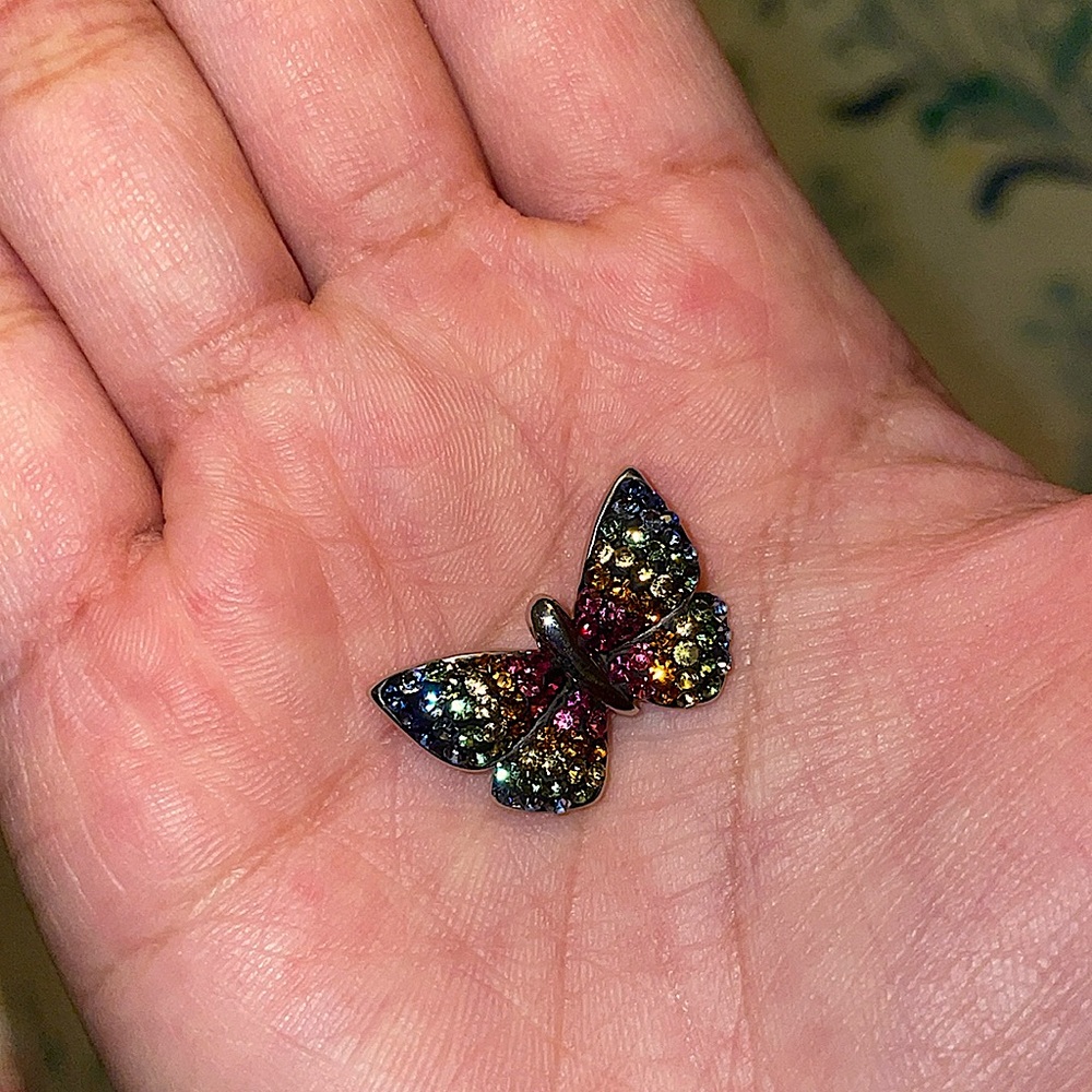 Rainbow Butterfly Necklace Pendant - Picture 4 of 8